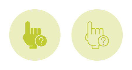 Obraz premium Hand Vector Icon