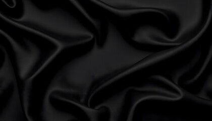 Fototapeta premium Abstract background luxury black cloth or liquid wave deep black background and subtle shadows.