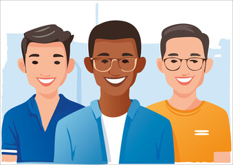 young people of different races