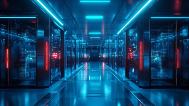 AI-powered biometric security systems protecting high-tech government facilities: A facility where AI verifies access through biometric scanning.