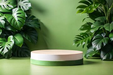 Photo Minimal empty podium for product presentation on  background 