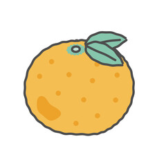 ダイダイ　イラスト
