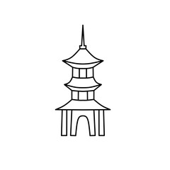 chinese pagoda icon