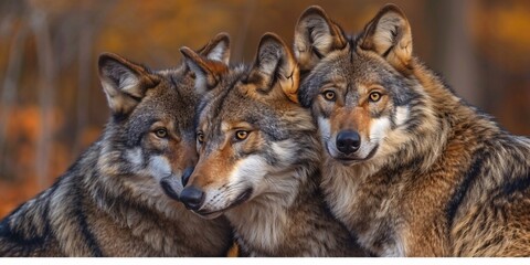 Obraz premium Wolf eyes and vision, Wolf animal details, Wolf pictures close-up 