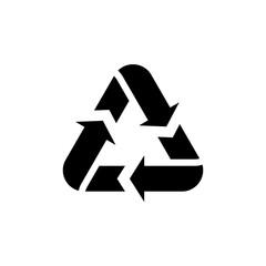 Trash can sign. Recycle logo, sign or icon. Garbage disposal unit sign. Vector