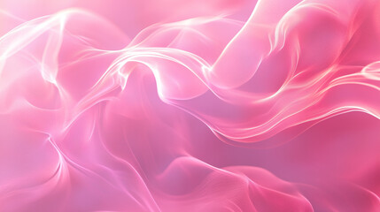 Obraz premium Ethereal Pink Flowing Design with Soft Textures