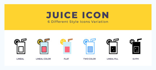 Juice symbol. logo. icon vector illustration.