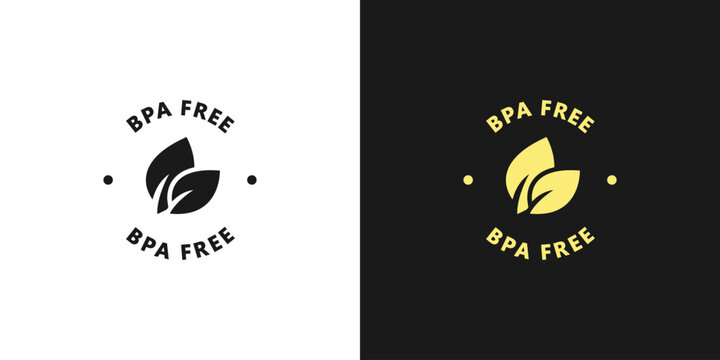 BPA Free. Vector logo template. No additives. BPA free food stamp or sticker