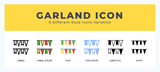 Garland icon for web. mobile apps and ui.