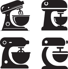 Mixer silhouette, Mixer icon, Mixer vector, 