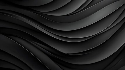 Fototapeta premium Abstract Black Wave Pattern Background