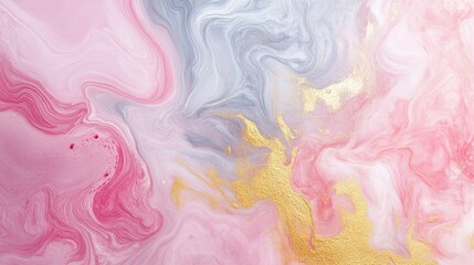Abstract marble texture with pink, gold, and silver hues, creating a soft, pastel-like background. No people. No logo.
