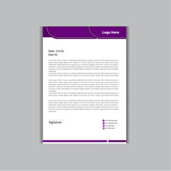 Abstract Letterhead Design Modern Business Letterhead Design Template,Minimal Business Letterhead