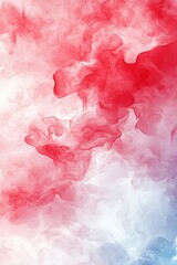 Fototapeta premium Abstract Watercolor Background with Red and Blue Swirls