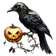 Fototapeta premium Halloween Theme Cat and Horror Girl Clipart Png, Unique Halloween Clipart Design 2024
