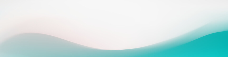Serene and calming abstract banner with a flowing teal wave, perfect for website headers.