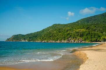 Obraz premium Praia do Jabaquara, Ilha Bela São Paulo Brasil.