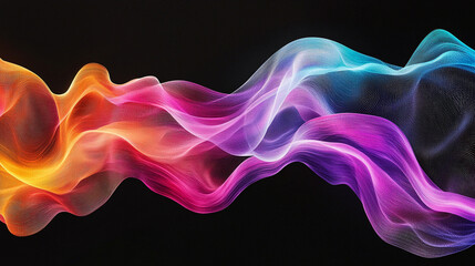 Obraz premium Abstract color wave on background, abstract colorful background