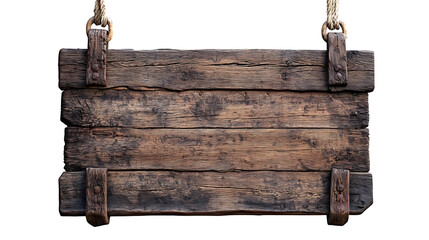 Rustic Wooden Sign Hanging with Rope
