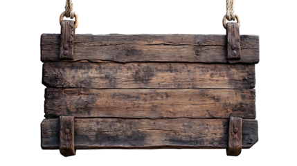 Rustic Wooden Sign Hanging with Rope