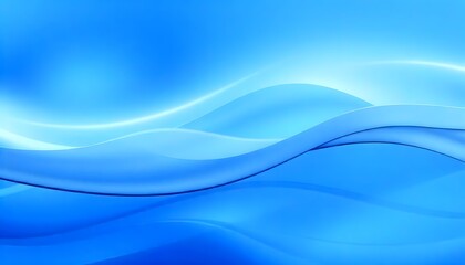 Fototapeta premium Blue abstract background with soft curves. swirling, blue wave with translucent ripples.