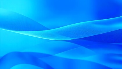 Obraz premium Blue abstract background with soft curves. swirling, blue wave with translucent ripples.