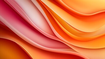 Fototapeta premium Abstract minimalist design with smooth rounded forms, subtle gradients in soft colors, focusing on balance and harmony within a sleek composition