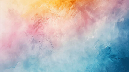Fototapeta premium An abstract blend of soft pastel colors creating a dreamy and ethereal atmosphere, perfect for artistic backgrounds.