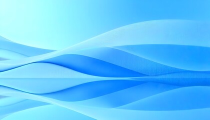 Fototapeta premium Blue abstract background with soft curves. swirling, blue wave with translucent ripples.