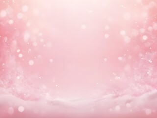 abstract soft pastel winter snow bokeh Pink background