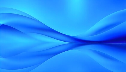 Obraz premium Blue abstract background with soft curves. swirling, blue wave with translucent ripples.