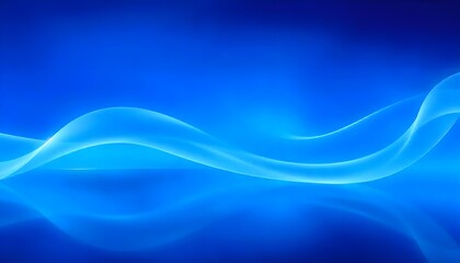 Blue abstract background with soft curves. swirling, blue wave with translucent ripples.