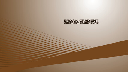 Obraz premium Brown gradient with curve line abstract background for backdrop or presentation