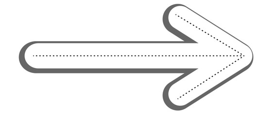 Long arrows icon set. Vector set of trendy long arrows left and right in flat style. Replaceable vector design. For your apps, websites and UI or UX design