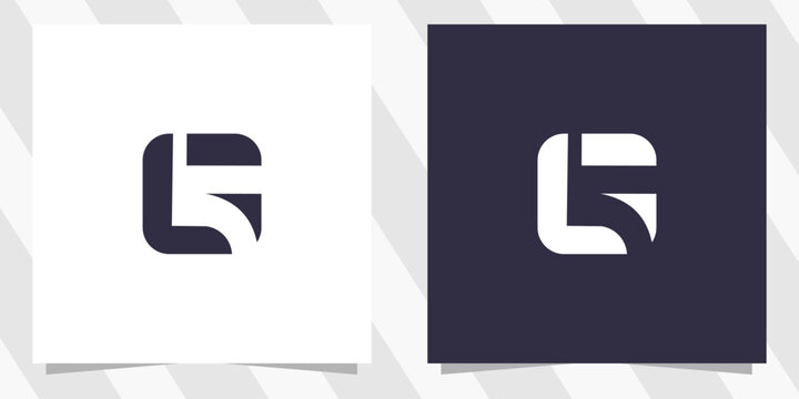 letter gl lg logo design vector