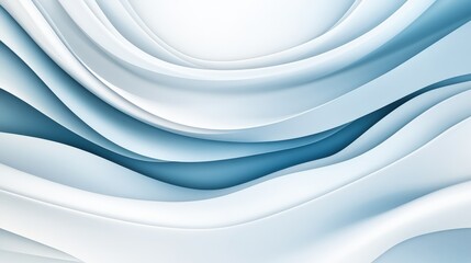 Abstract Blue and White Curved Lines Background