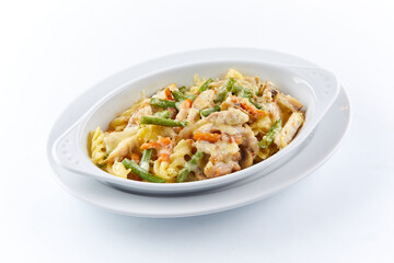 pasta with chicken and vegetables