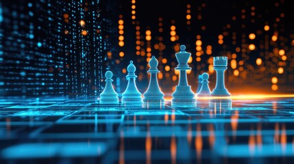 Chessboard Background with Bold Contrast