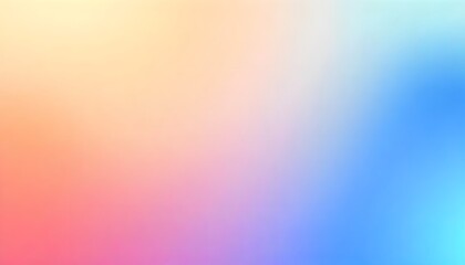 Obraz premium Gradient background with soft blended multicolour background. soft, blurred gradient transitioning from pink to blue.