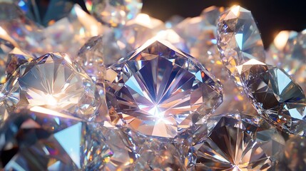 Background made of a bunch of diamonds. 