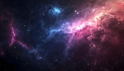 Naklejka premium An illustration of a starry scene of outer space