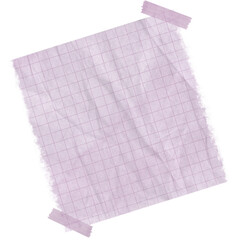 Pink grid paper note