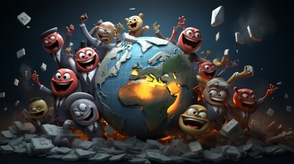 Fototapeta premium International Anti Corruption Day 9 December Generative AI