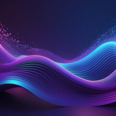 made with AI Modern brilliant colors fluttering with moving dots and lines. Abstract digital background. Big data connection concept. Futuristic technology background.with blue and purple colors