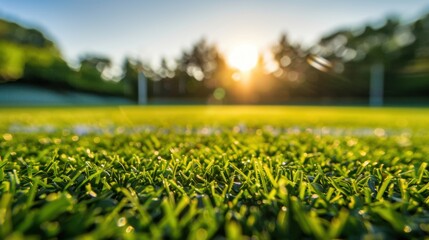 Sports Fields: Grassy, expansive areas with clear boundaries for sports such as soccer and baseball, often with bleachers for fans and participants.
