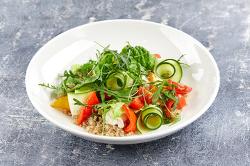salad with quinoa and vegetables
