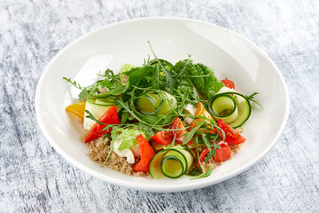 salad with quinoa and vegetables