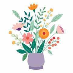 bouquet of flowers in a vase