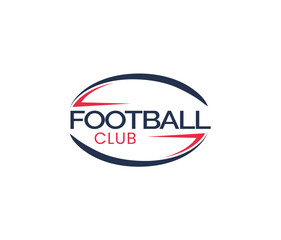 American Football badge logo vector - Rugby logo