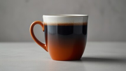 homelike mug with tea on a white background